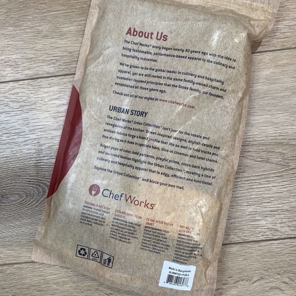 Chef Works Unisex Boulder Bistro Apron, Black, One Size NEW Urban Collection - Picture 3 of 4